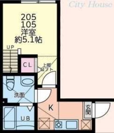 ティナ小田急相模原IIの物件間取画像